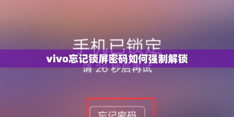 vivo忘记锁屏密码如何强制解锁