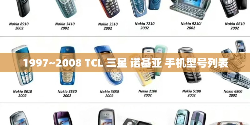 1997~2008 TCL 三星 诺基亚 手机型号列表