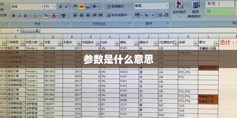 参数是什么意思