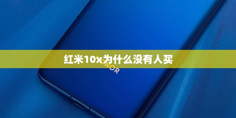 红米10x为什么没有人买